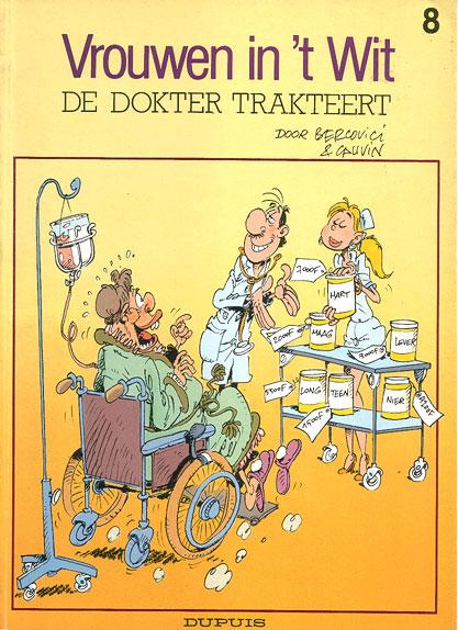 Cover:
Vrouwen  in 't wit 8 De dokter trakteert
