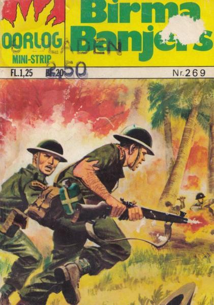 Cover:
Oorlog mini-strip 269 Birma banjers
