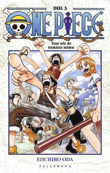 Cover:
One Piece (Gl&eacute;nat/Pelckmans) 5 Voor wie de klokken luiden
