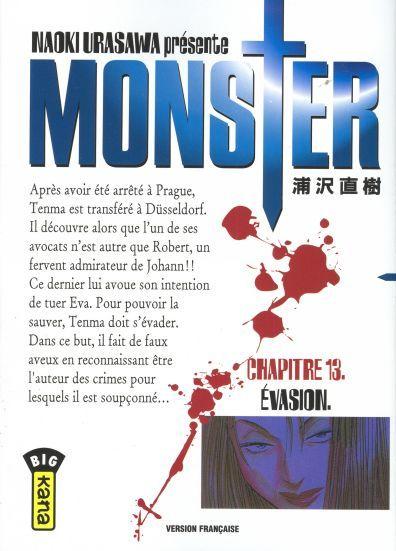 Cover:
Monster (Urasawa) 13 Évasion
