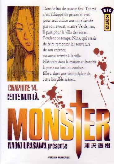 Cover:
Monster (Urasawa) 14 Cette nuit-là
